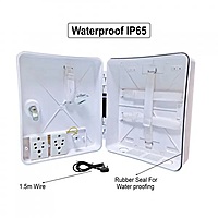 PVC Server/Network | Waterproof |Cabinet Box/Rack for CCTV POE Switch with Power Socket