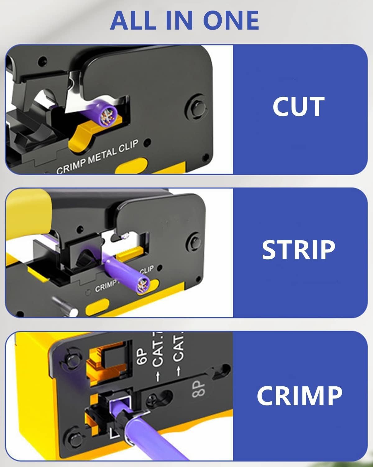 Passthrough Crimping Tool | Cat5/ Cat7