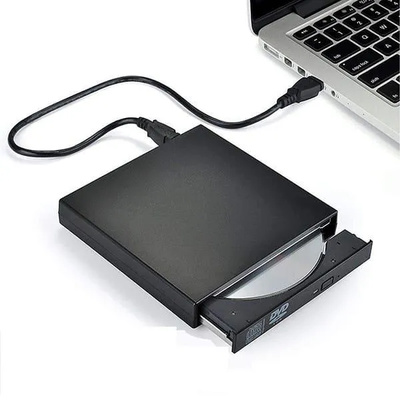 Portable Slim DVD Writer USB A & Type-C 3.0  | External CD/DVD Burner for Laptop & Desktop | Windows Compatible