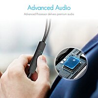 Portronics Conch 204 In-Ear Headphones with Mic, Noise Isolation, Bass, Comfortable Fit (BLACK)