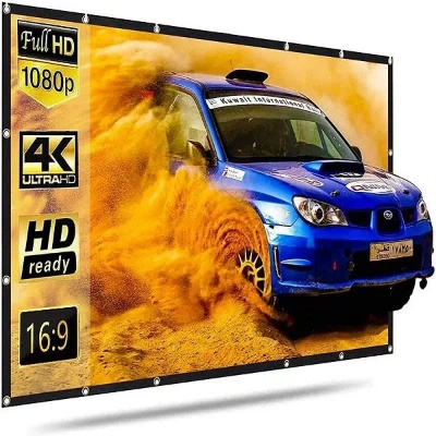 Projection Screen With Fixed-Frame , Anti-Creased , Imported High Gain Fabric,Diagonal, Supports Full HD 1080P, UHD-3D-4K Projection Screen With Fixed-Frame , Anti-Creased , Imported High Gain Fabric,Diagonal, Supports Full HD 1080P, UHD-3D-4K