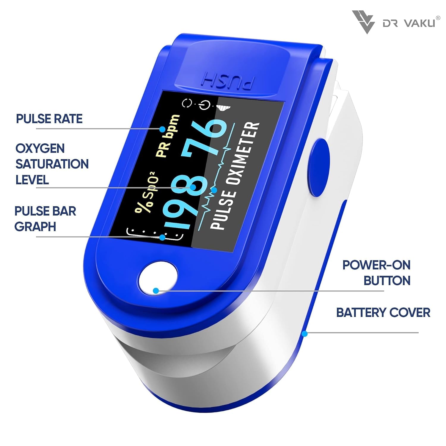 Mini Fingertip Oximeter | SpO2, Heart Rate & PI Monitor with Auto Graph Display | FSA/HSA Eligible Mini Fingertip Oximeter | SpO2, Heart Rate & PI Monitor with Auto Graph Display | FSA/HSA Eligible