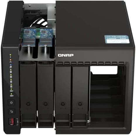 QNAP TS-453E-8G Quad Core 4 Bay Desktop Network Attached Storage Enclosure - Black