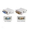 DVI 24 +1 Pin DVI to VGA Male to Female Video Converter Adapter Compatible with PC Laptop for Graphics Cards, Computer, HDTV, Monitor DVI 24 +1 Pin DVI to VGA Male to Female Video Converter Adapter Compatible with PC Laptop for Graphics Cards, Computer, HDTV, Monitor