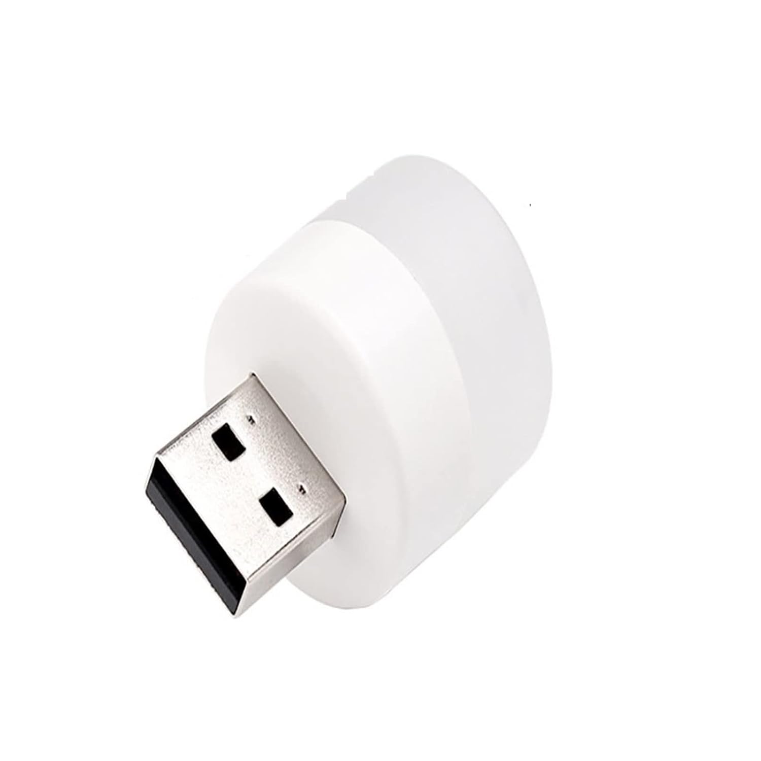Mini USB LED Light Flexible & Portable USB Ambient Night Light Bulb for Bedroom, Bathroom, Kitchen & Car (White)