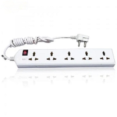 Spike 5+1 Way | International Socket with Single Switch | 5 Way Extension Board Extension Cord | Multi Plug Socket for Home Wall, Office Spike 5+1 Way | International Socket with Single Switch | 5 Way Extension Board Extension Cord | Multi Plug Socket for Home Wall, Office