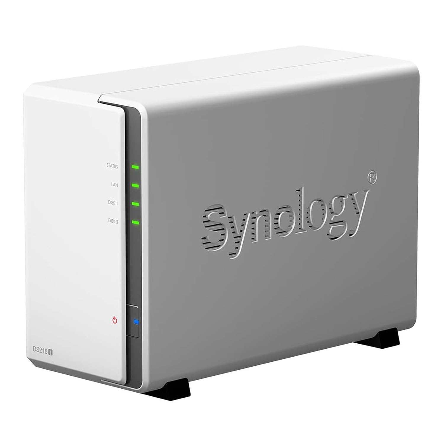 Synology DiskStation DS218j 2-Bay NAS | Dual-Core CPU | Personal Cloud Storage | Media Server & Backup for Home and Small Office