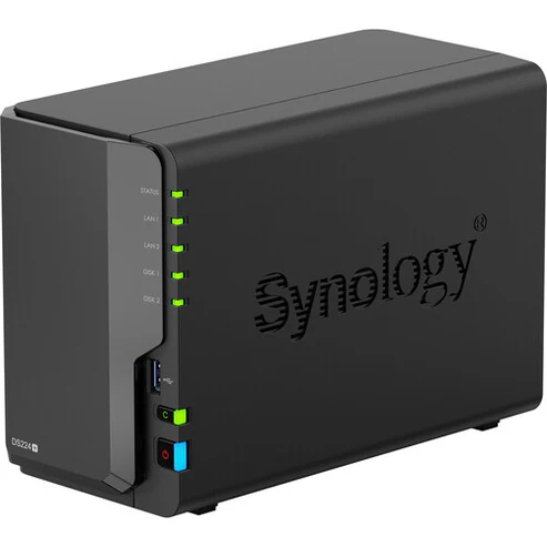 Synology DiskStation DS224+ 2-Bay Network Attached Storage Enclosure - Black