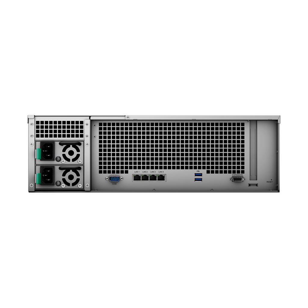 Synology RackStation RS2818RP+ 16-Bay NAS Server | Quad-Core CPU | 4GB DDR4 RAM | Scalable to 28 Bays | Ideal for SMB Backup & Virtualization