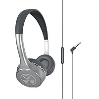 iFrogz Toxix Plus Headphones with Mic – Deep Bass, Right-Angle Jack, Stereo Sound