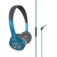 iFrogz Toxix Plus Headphones with Mic – Deep Bass, Right-Angle Jack, Stereo Sound