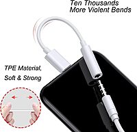 Type-C & Lightning to 3.5mm Jack Audio Adapter – Headphone Connector Cable for iPhone, Android, and USB-C Devices Type-C & Lightning to 3.5mm Jack Audio Adapter – Headphone Connector Cable for iPhone, Android, and USB-C Devices