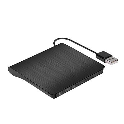 External DVD Drive Case | Popup External Mobile Optical Drive 3.0/ 2.0 for Desktop and Laptop Computers