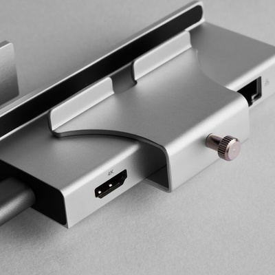 USB-C CLAMP-FIT DOCKING STATION (USB-C 3.1 Female uplink : HDMI Female x 1, USB 3.0 ports Female x 2, SD Card Slot x 1, Micro-SD Card Slot x 1) USB-C CLAMP-FIT DOCKING STATION (USB-C 3.1 Female uplink : HDMI Female x 1, USB 3.0 ports Female x 2, SD Card Slot x 1, Micro-SD Card Slot x 1)