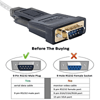 USB to Serial DB9 Adapter with Cable USB to Serial DB9 Adapter with Cable