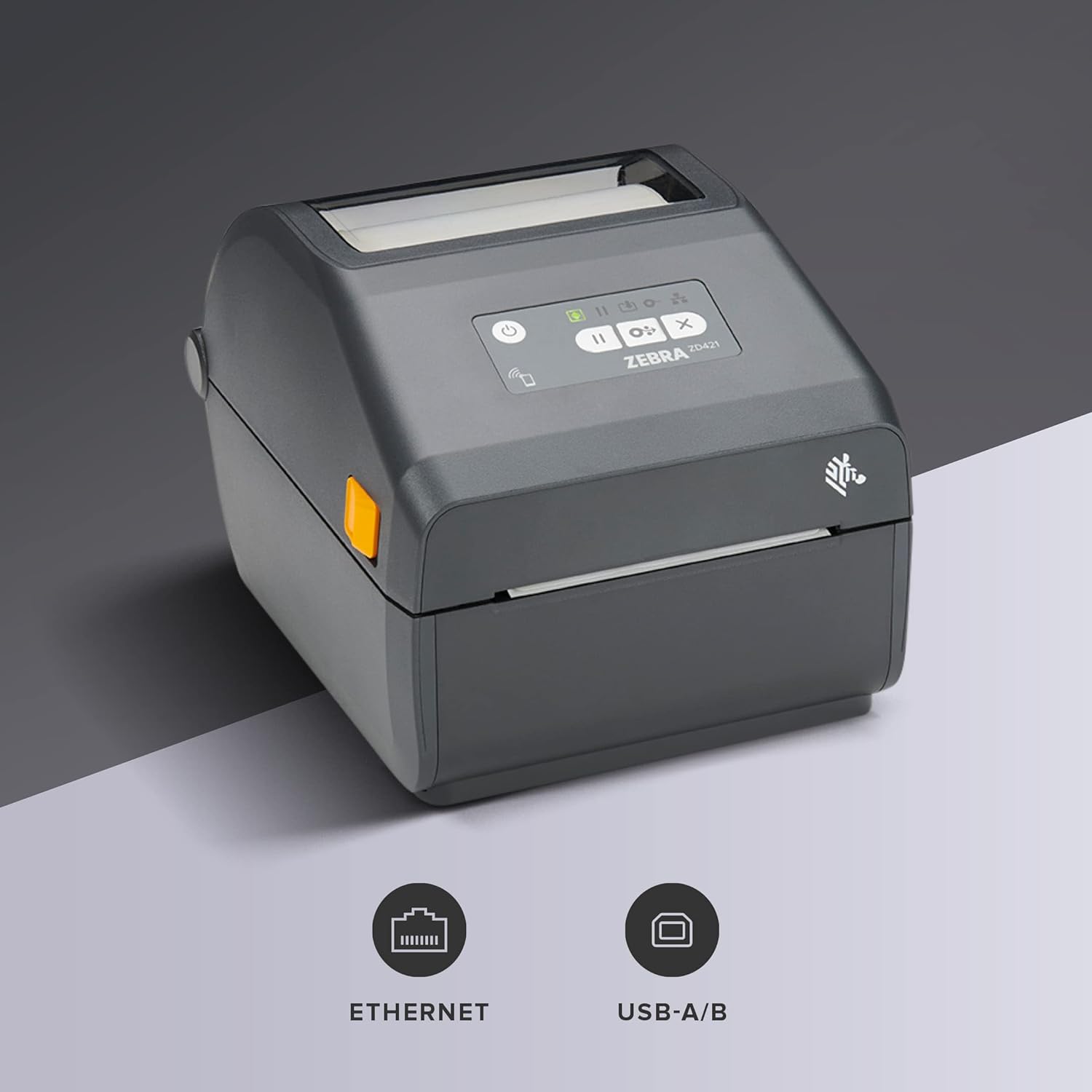 ZEBRA ZD421 Direct Thermal Desktop Printer 203 dpi Print Width 4-inch Wired USB and Ethernet Connectivity ZD4A042-D01E00EZ, No Thermal Ribbon Required ZEBRA ZD421 Direct Thermal Desktop Printer 203 dpi Print Width 4-inch Wired USB and Ethernet Connectivity ZD4A042-D01E00EZ, No Thermal Ribbon Required