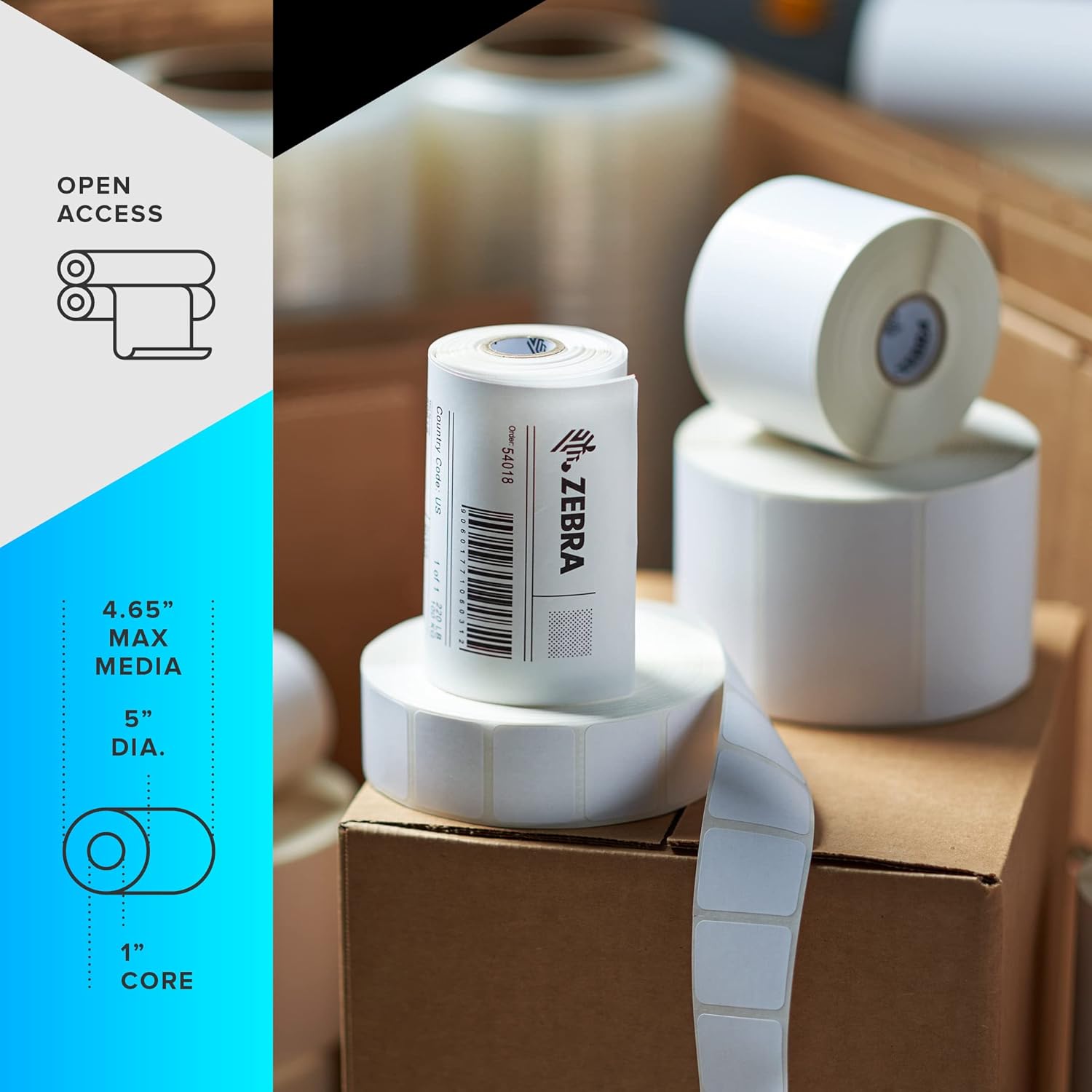 ZEBRA ZD421 Direct Thermal Desktop Printer 203 dpi Print Width 4-inch Wired USB and Ethernet Connectivity ZD4A042-D01E00EZ, No Thermal Ribbon Required ZEBRA ZD421 Direct Thermal Desktop Printer 203 dpi Print Width 4-inch Wired USB and Ethernet Connectivity ZD4A042-D01E00EZ, No Thermal Ribbon Required