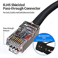 Rj45 Cat5 Sftp Plug (Pack Of 100Pcs) Rj45 Cat5 Sftp Plug (Pack Of 100Pcs)