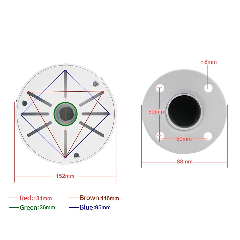 CCTV Security Camera Mount Bracket, Dome Camera Mount Universal Camera Wall Mounting Bracket for CCTV Security Camera/IP Camera CCTV Security Camera Mount Bracket, Dome Camera Mount Universal Camera Wall Mounting Bracket for CCTV Security Camera/IP Camera