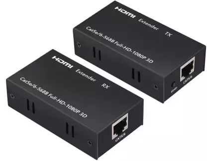 HDMI Extender, HDMI to RJ45 Ethernet Converter, Transmitter & Receiver Kit for PS4, TV Box, PC, DVD Player HDMI Extender, HDMI to RJ45 Ethernet Converter, Transmitter & Receiver Kit for PS4, TV Box, PC, DVD Player