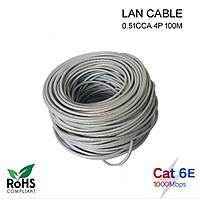 Cat 6 Cable, UTP Cable | LAN Cable, Network Cable | Ethernet Cable RJ45 Cable LAN Wire with High Speed connectivity| 4 Pair Separator Design|Solid Bare Copper Conductor - 100M Cat 6 Cable, UTP Cable | LAN Cable, Network Cable | Ethernet Cable RJ45 Cable LAN Wire with High Speed connectivity| 4 Pair Separator Design|Solid Bare Copper Conductor - 100M