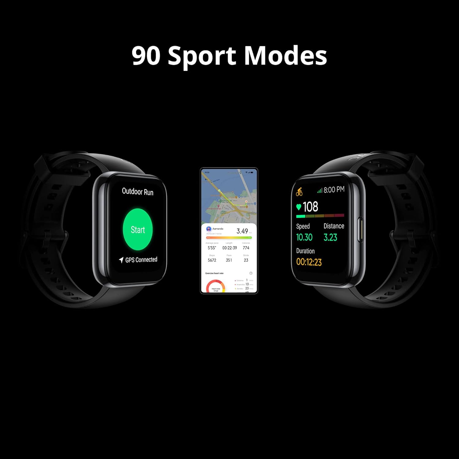 realme Smart Watch 2 Pro | HD Touchscreen, GPS, 14-Day Battery, SpO2 Monitoring (Black) realme Smart Watch 2 Pro | HD Touchscreen, GPS, 14-Day Battery, SpO2 Monitoring (Black)
