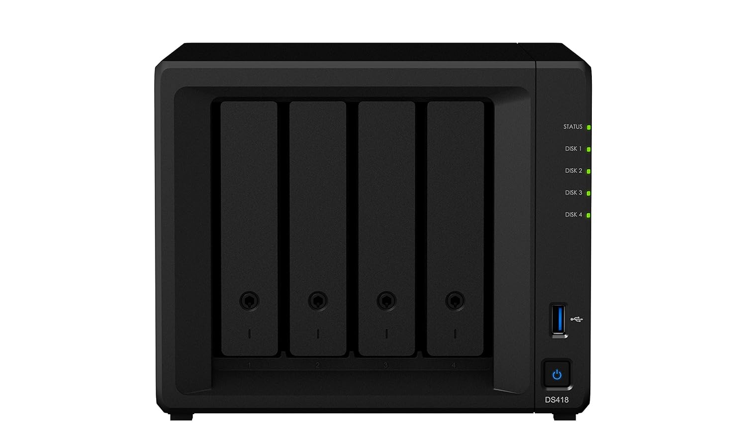 Synology DiskStation DS418 – Powerful 4-Bay NAS for Home & Office | 64-bit Quad-Core | 4K Video Transcoding | Mobile Backup Enabled | Expandable Storage