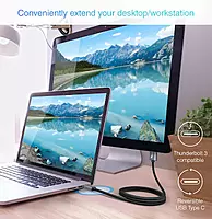 Type C to 4K HDMI Cable – USB 3.1 (M) to HDMI 2.0 (M), Thunderbolt 3 Compatible, Supports 3840x2160 @60Hz Resolution-1.8m Type C to 4K HDMI Cable – USB 3.1 (M) to HDMI 2.0 (M), Thunderbolt 3 Compatible, Supports 3840x2160 @60Hz Resolution-1.8m